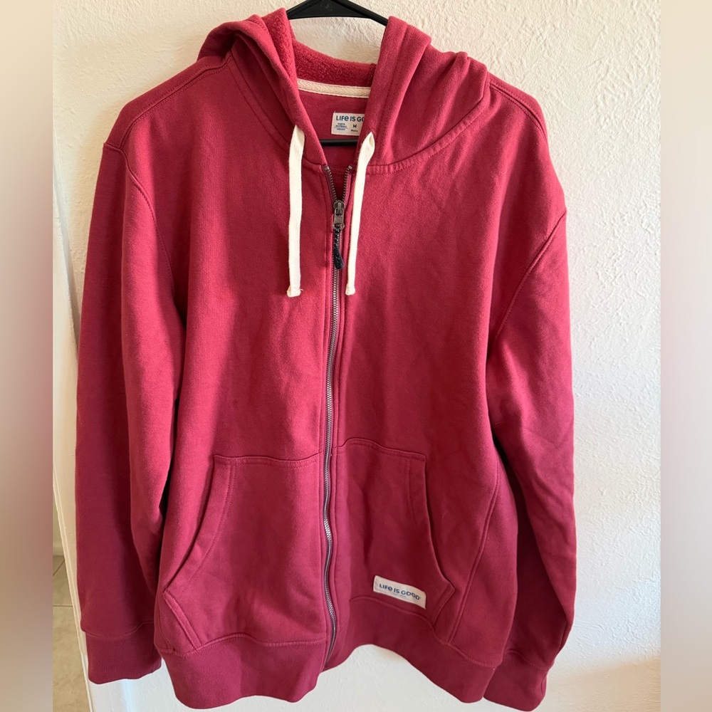 Men’s M Life is Good Zip Hoodie